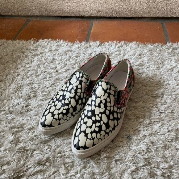 Coach C103 Pointy Toe Zebra Print Sneakers Sz 6.5 - Picture 6 of 16